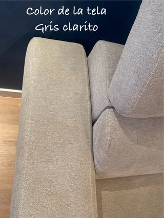 Sofá 3 plazas reclinable motorizado gris