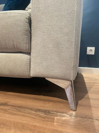 Sofá 3 plazas reclinable motorizado gris