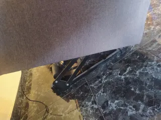 Sillón reclinable motorizado gris