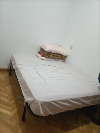 Somier metálico con láminas de madera y Colchón