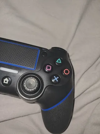 Mando PS4 Negro y Azul