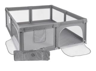 Parque infantil bebé gris 150x180