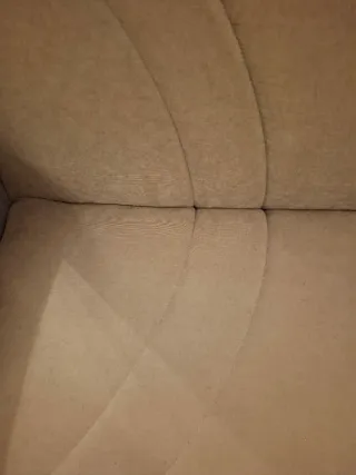 Divano contenitore beige in tessuto