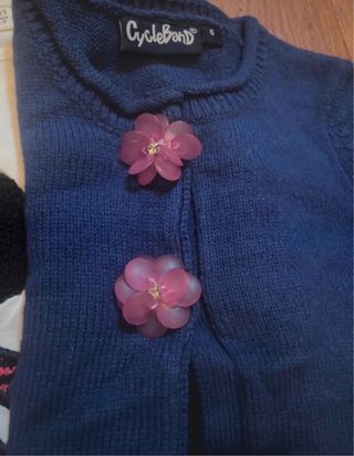 Completo bambina 6 anni: cardigan, gonna, t-shirt