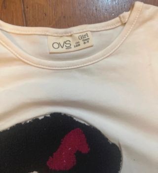 Completo bambina 6 anni: cardigan, gonna, t-shirt