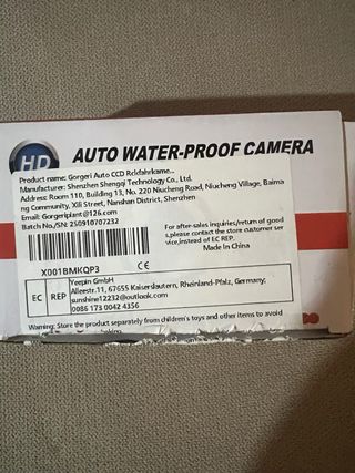 Cámara de Coche HD Auto Water-Proof