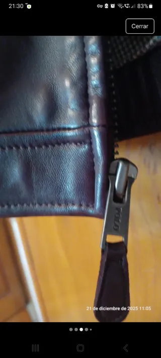 Chaqueta de piel Polo Ralph Lauren Talla L