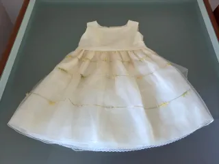 Vestido ceremonia niña T. 12 meses