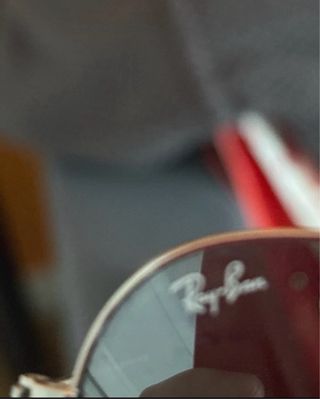 Óculos de Sol Ray-Ban Prata Pouco Usados