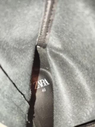 Botines Tacón Zara Negros