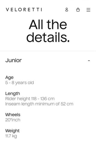 Bicicleta infantil Veloretti