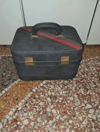 Bauletto vintage con strisce