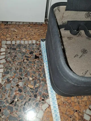 Bauletto vintage con strisce