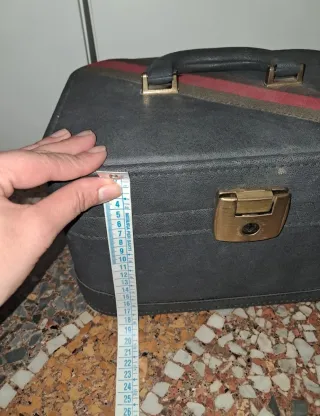 Bauletto vintage con strisce