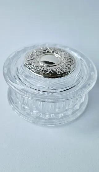 Contenitori boudoir vintage, argento 925
