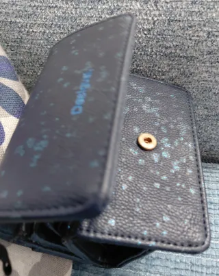 Cartera Monedero Desigual Azul y Turquesa