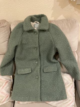 Abrigo verde lana coconut T. 13-14