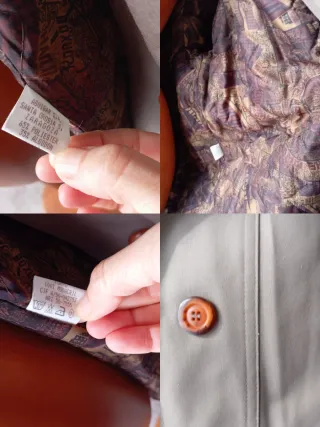 Gabardina vintage marrón con capucha. Nueva