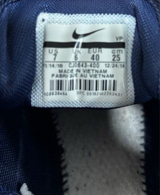 Nike Cortez Talla 40 Azul/Blanco