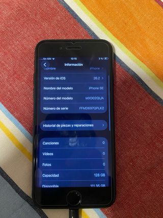 iPhone SE (2da Gen) 128gb SE REINICIA CADA 3 MIN