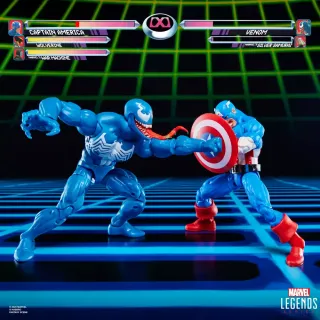 Captain America vs Venom Gamerverse Marvel Legends