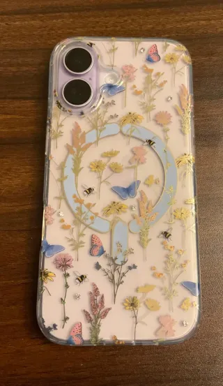 Funda Magsafe iPhone 17 Flores y Mariposas