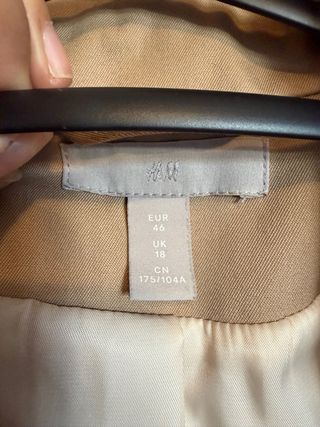 Gabardina H&M Beige
