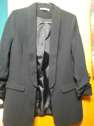 Americana azul marino larga