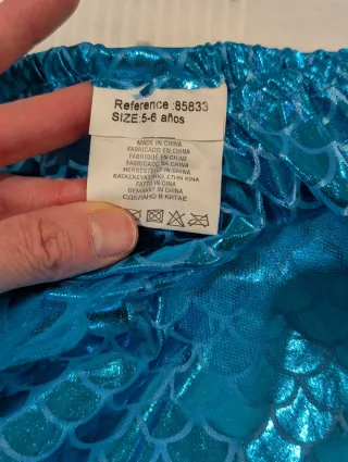 Disfraz Sirena Talla 5-6 Años