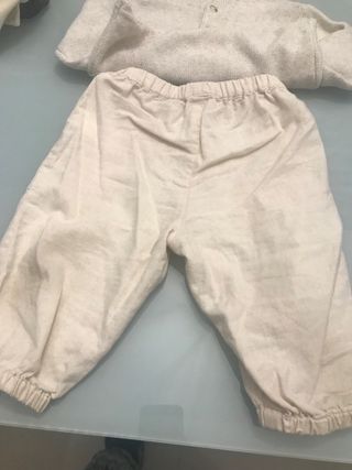 Conjunto bebé Zara punto y lino