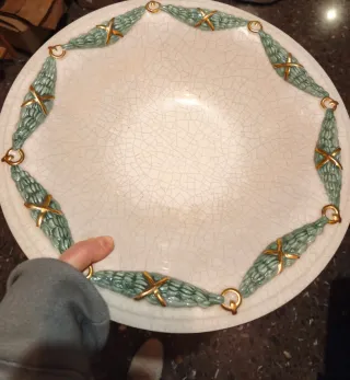 Jarra y plato de lavado antiguo