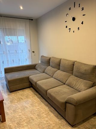 Sofá Chaise Longue 4 Plazas Gris