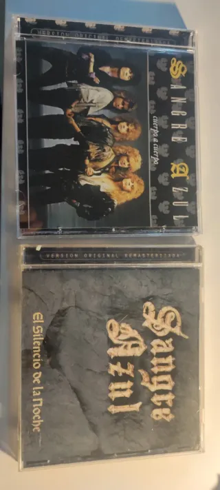 2 CDs Sangre Azul: Cuerpo a Cuerpo y El Silencio..