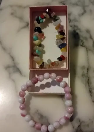 Pulsera Piedra Natural Multicolor+ Regalo.