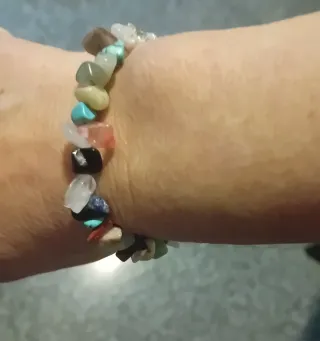 Pulsera Piedra Natural Multicolor+ Regalo.