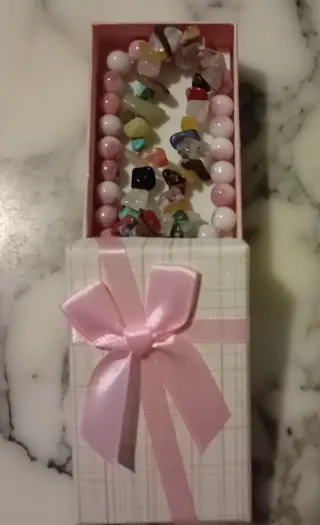 Pulsera Piedra Natural Multicolor+ Regalo.