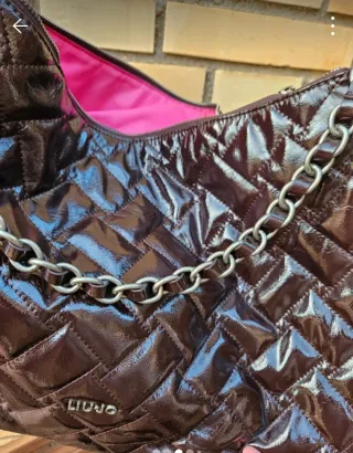 Bolso Liu Jo Marrón Acolchado Cadena