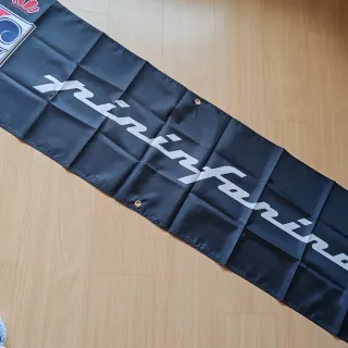 Bandeira Pininfarina 180x45 cm, preto