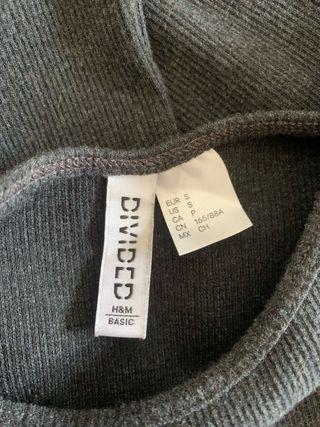 Vestito tubino H&M maglia grigio tg S + omaggio