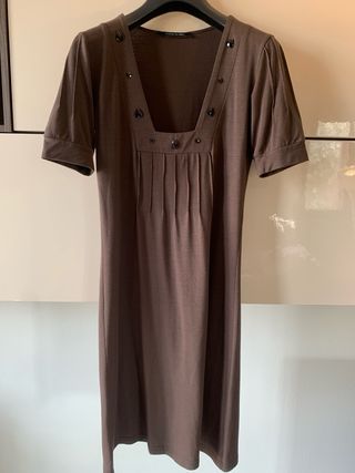 Vestito tubino H&M maglia grigio tg S + omaggio