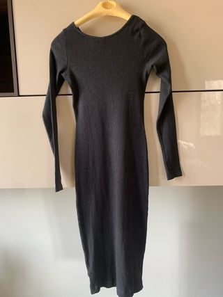 Vestito tubino H&M maglia grigio tg S + omaggio