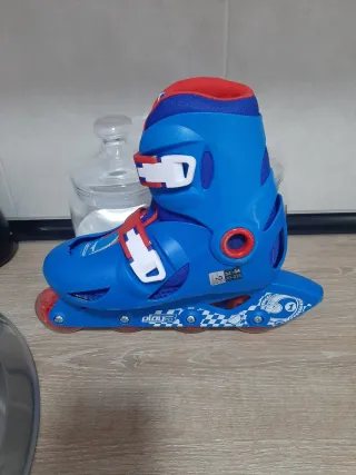 Patines en línea ajustables azules