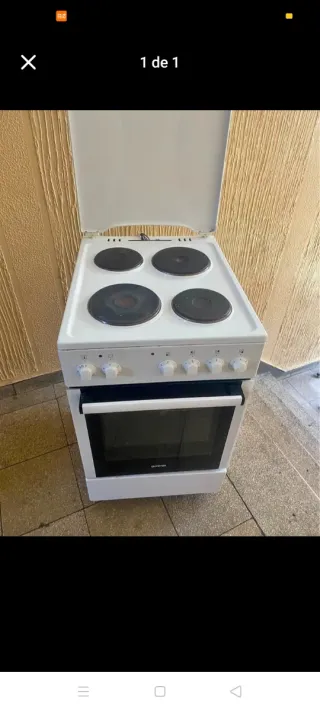 Horno eléctrico blanco