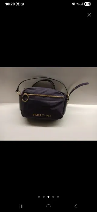 Bolso Bimba y Lola Morado y Dorado