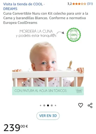 Cuna Convertible + colchón regalo