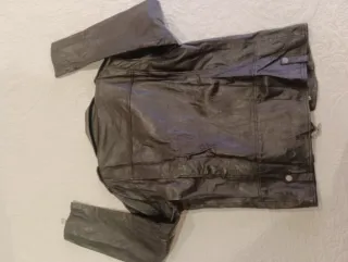 Chaqueta de cuero Zara Talla L