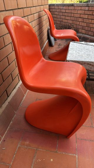2 Sillón Silla diseño Polipropileno Naranja