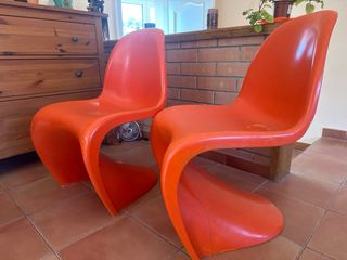 2 Sillón Silla diseño Polipropileno Naranja