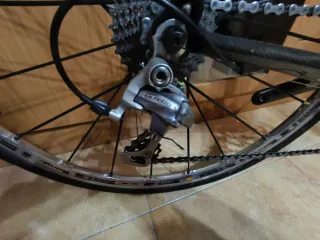 Bicicleta carretera carbono, ruedas carbono