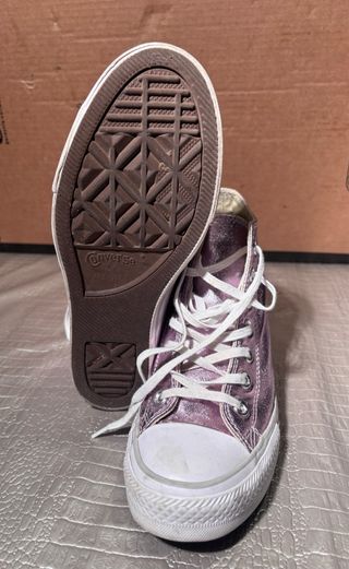 Zapatillas Converse All Star rosas y blancas